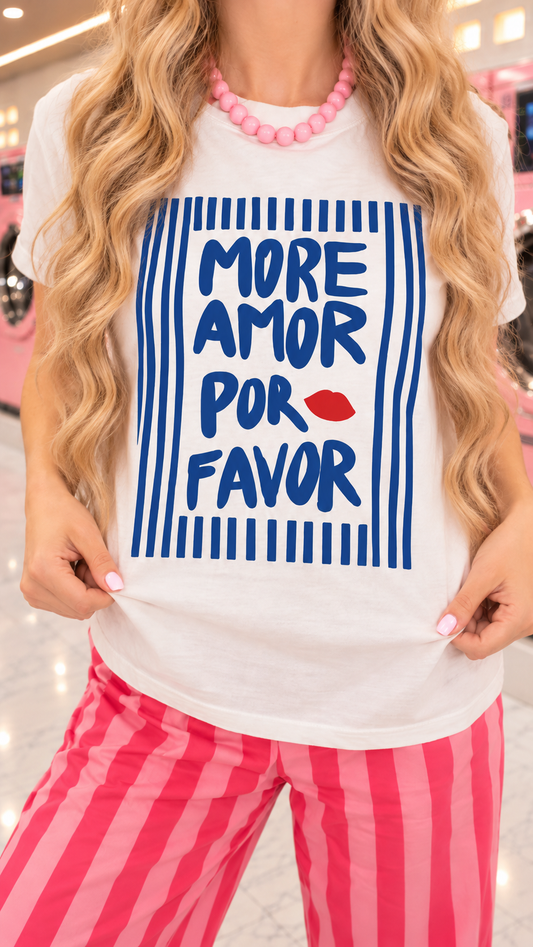Polera estampada corta More Amor