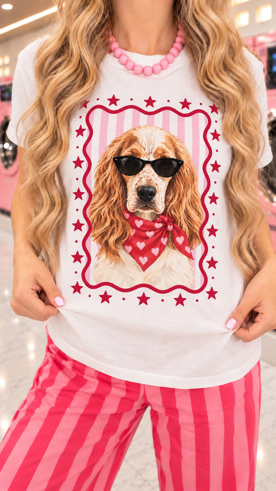 Polera estampada corta mascota /personalizada